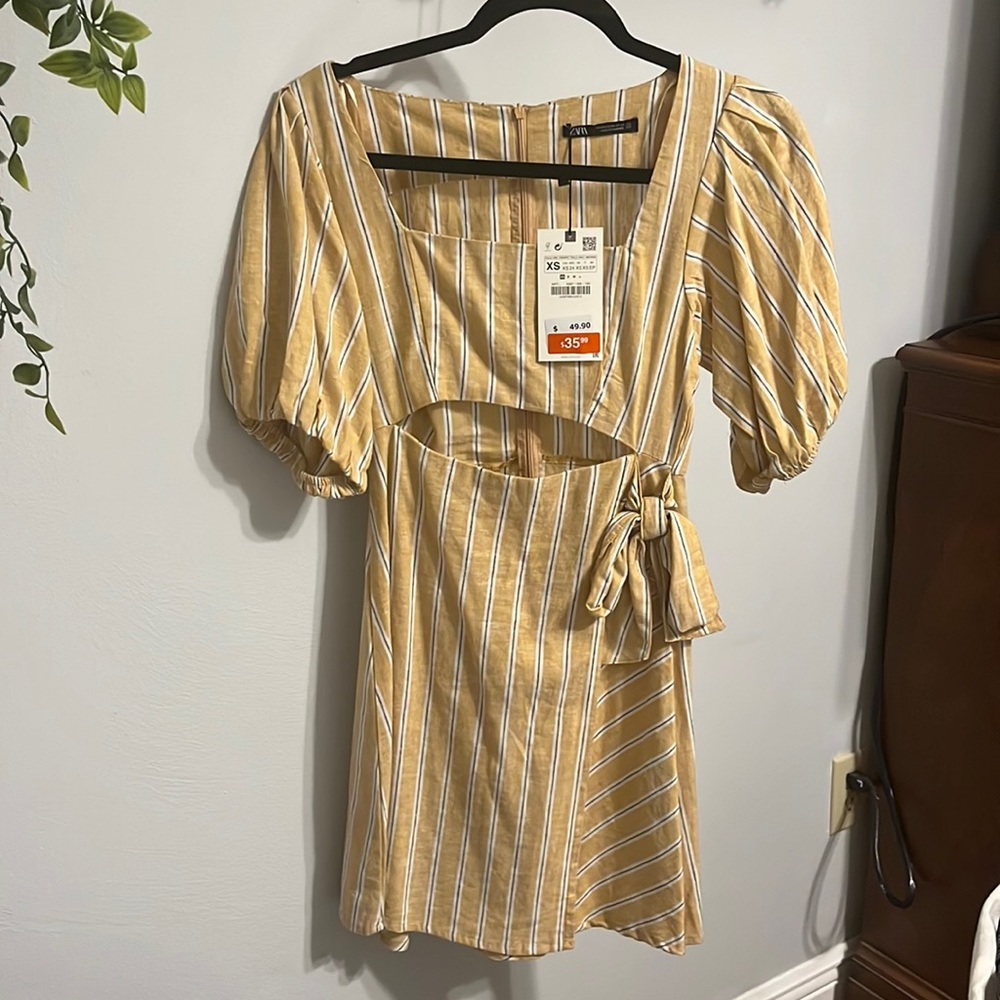 Zara XS cut out dress